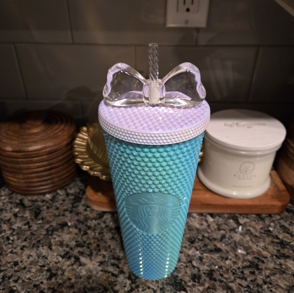 HTF Starbucks Philippines 2023 Tiffany Blue Studded Tumbler w/Crystal Bow - Picture 8 of 8
